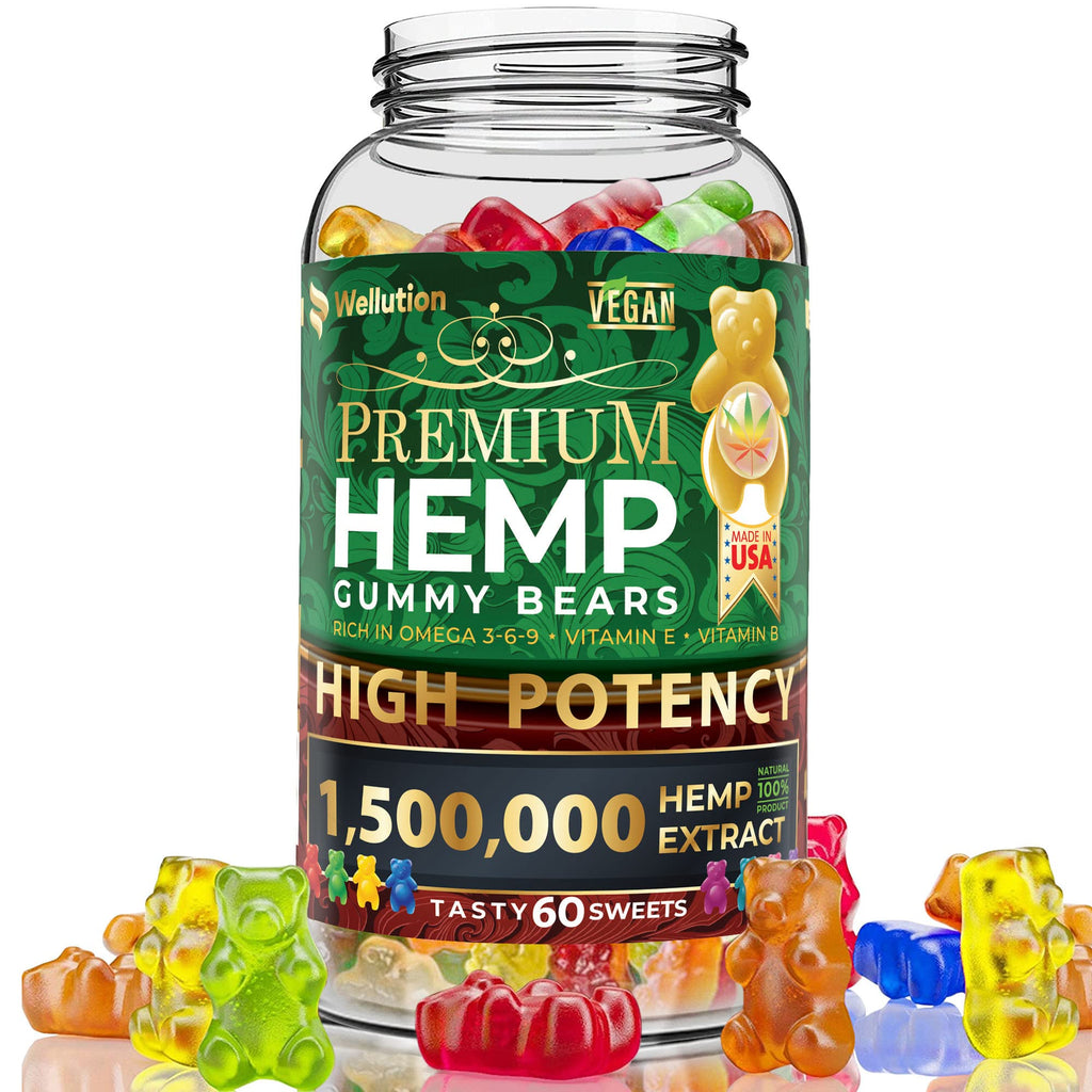 Hemp Gummies 1,500,000 MCG Gluten Free 60ct P6770
