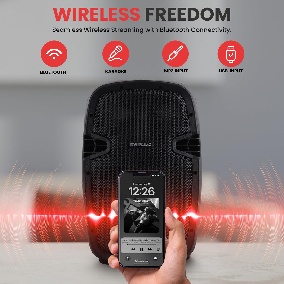 1000W Wireless Portable PA Speaker System A233487