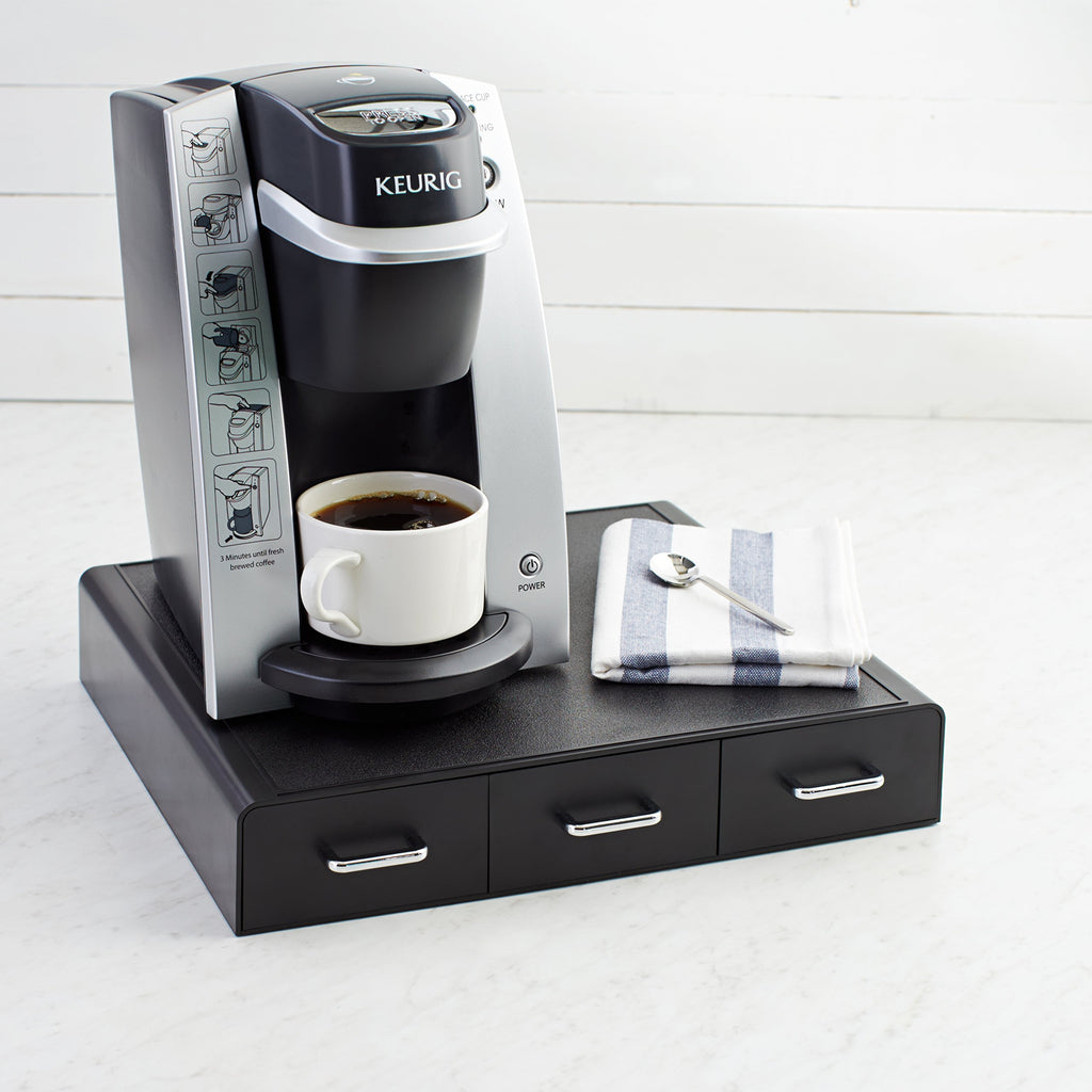 Black 36 Pod Capacity 3 Drawer Coffee Pod Storage Drawer Z382