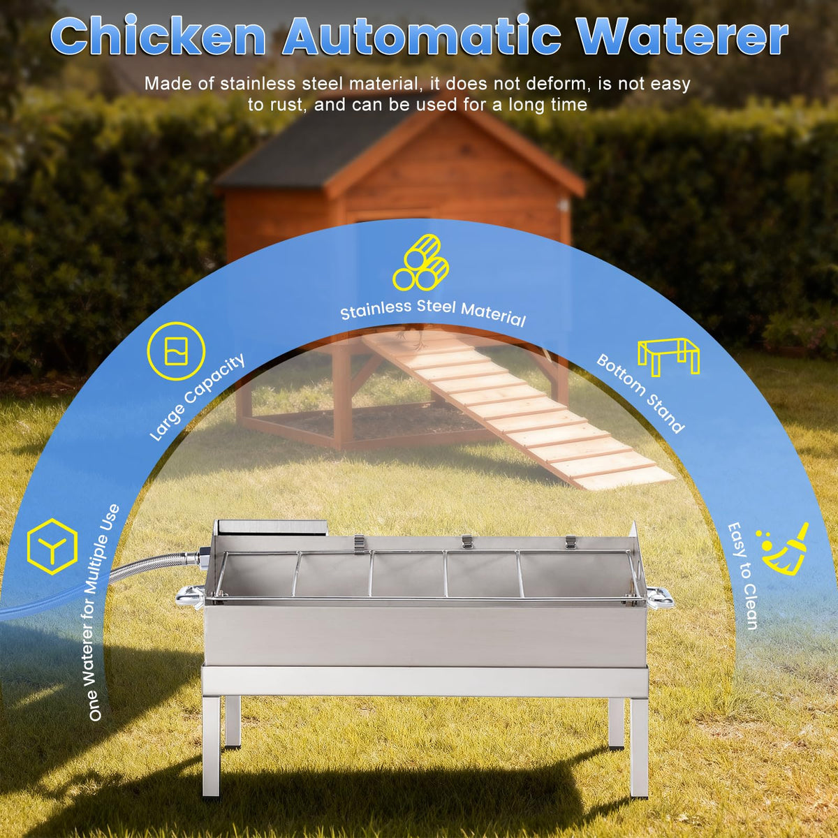 Automatic Chicken Waterer and Feeder Set S11511