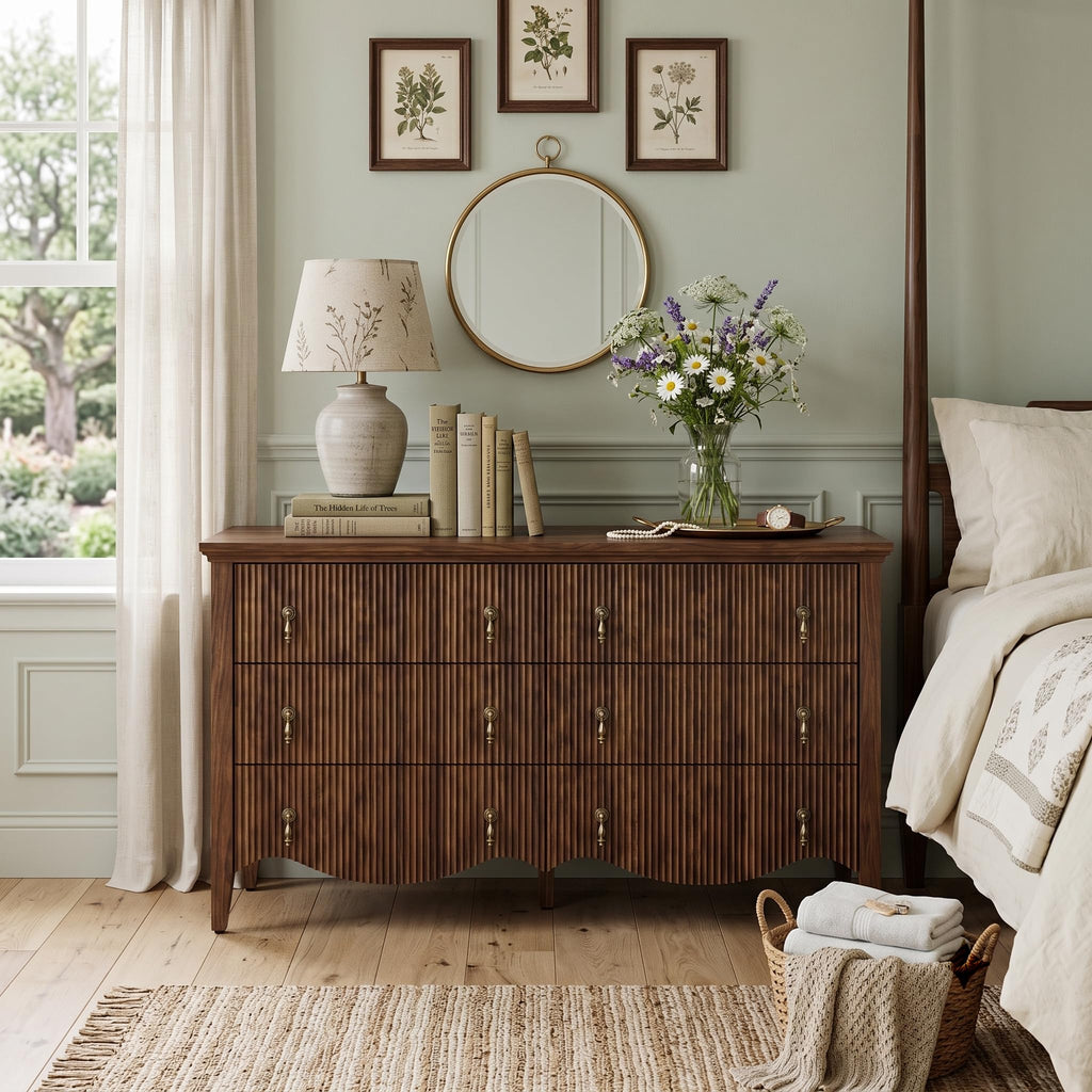 6-Drawer Fluted Dresser I93758