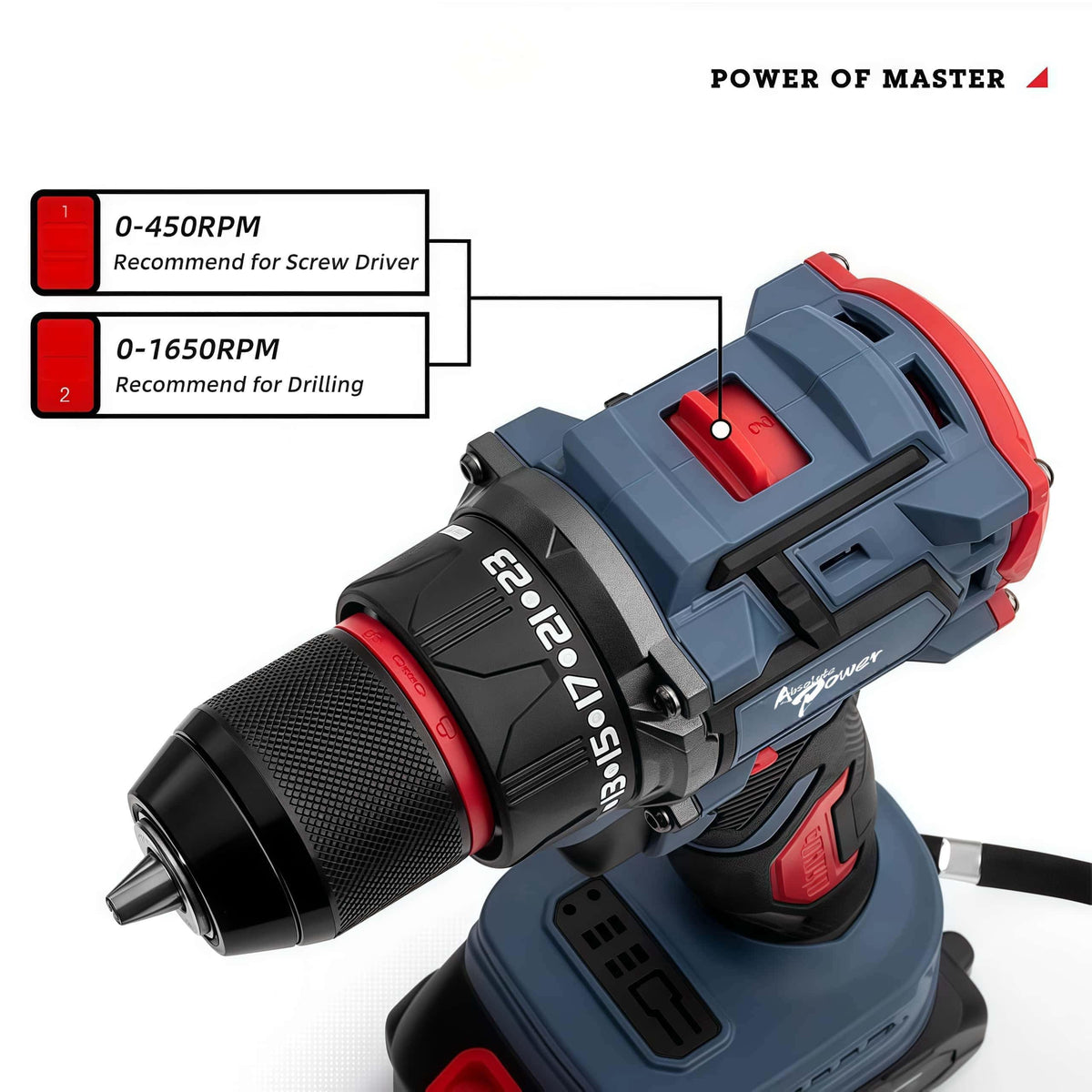 36V Cordless Hammer Drill Impact Driver Set 2.0AH Battery J671324