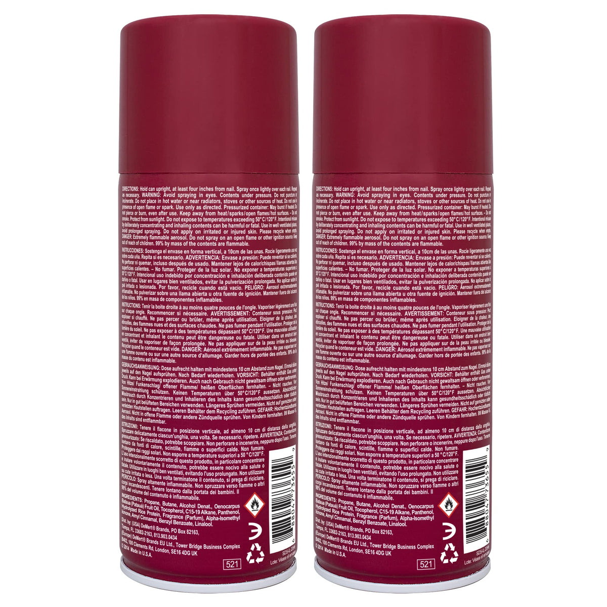 Nail Enamel Dryer Finishing Spray 2-Pack 7.5 fl oz W2906
