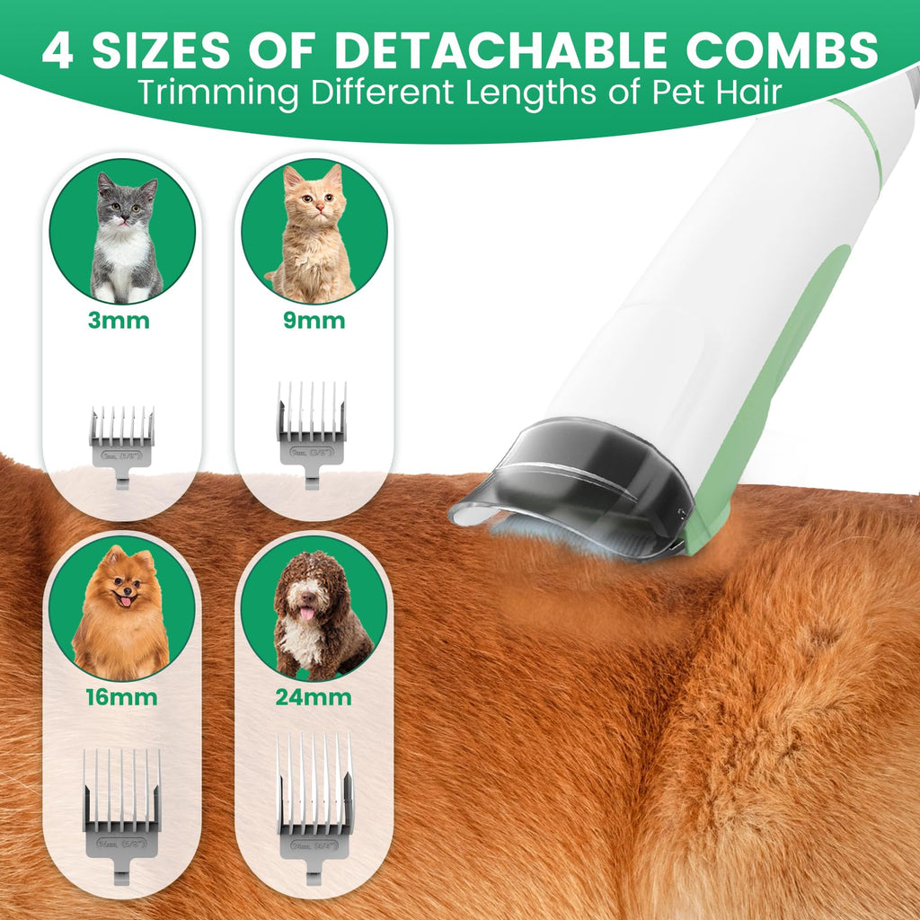 Dog Grooming Vacuum, 7 Grooming Tools 2.5L Dust Cup 11000Pa O4145