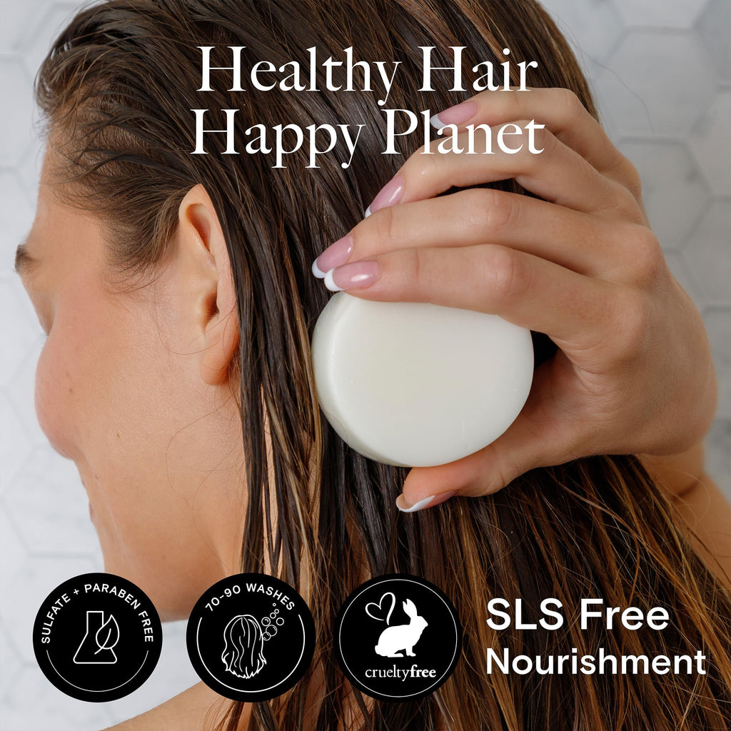 Bamboo Coconut Shampoo and Conditioner Bar Set C84550