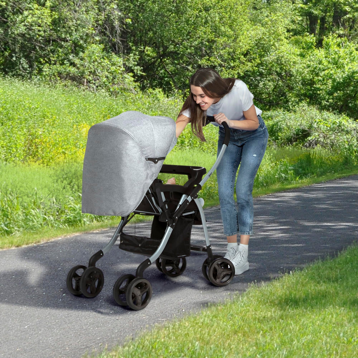 Grey Tweed Stroller A185017
