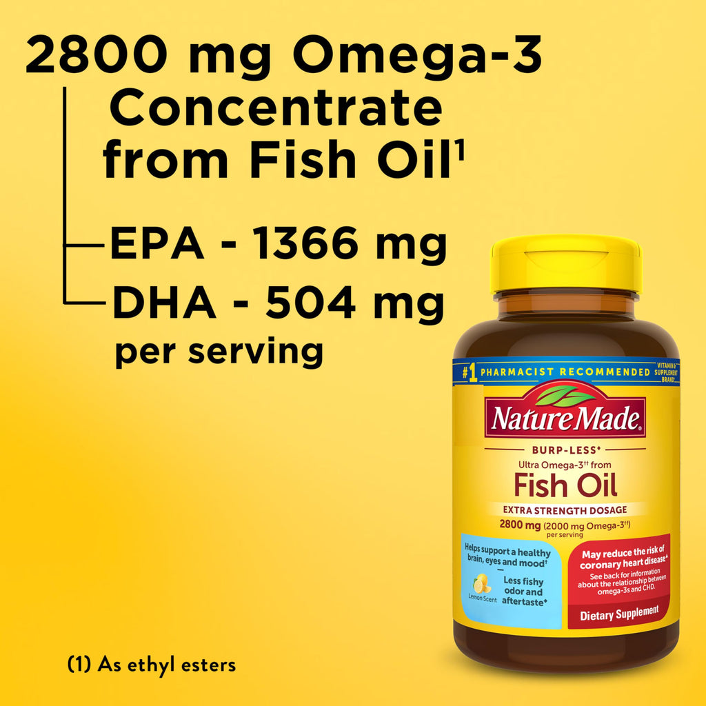 Omega 3 Fish Oil Supplement, 60 Softgels Y632