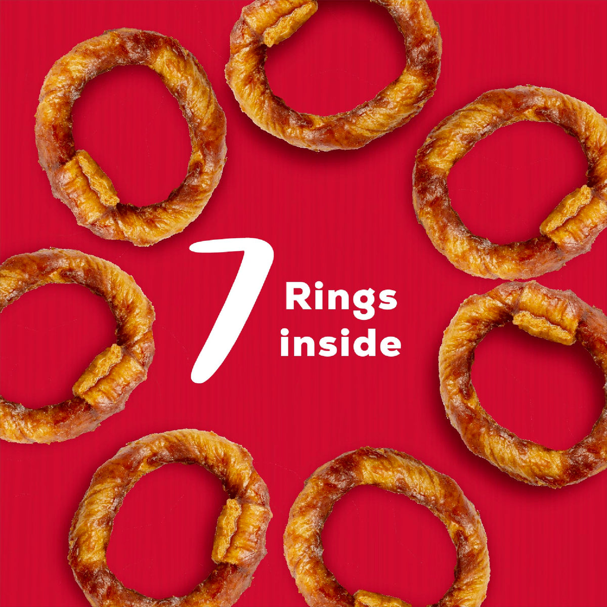 Beef Rings Dog Chews 7 Count W909350