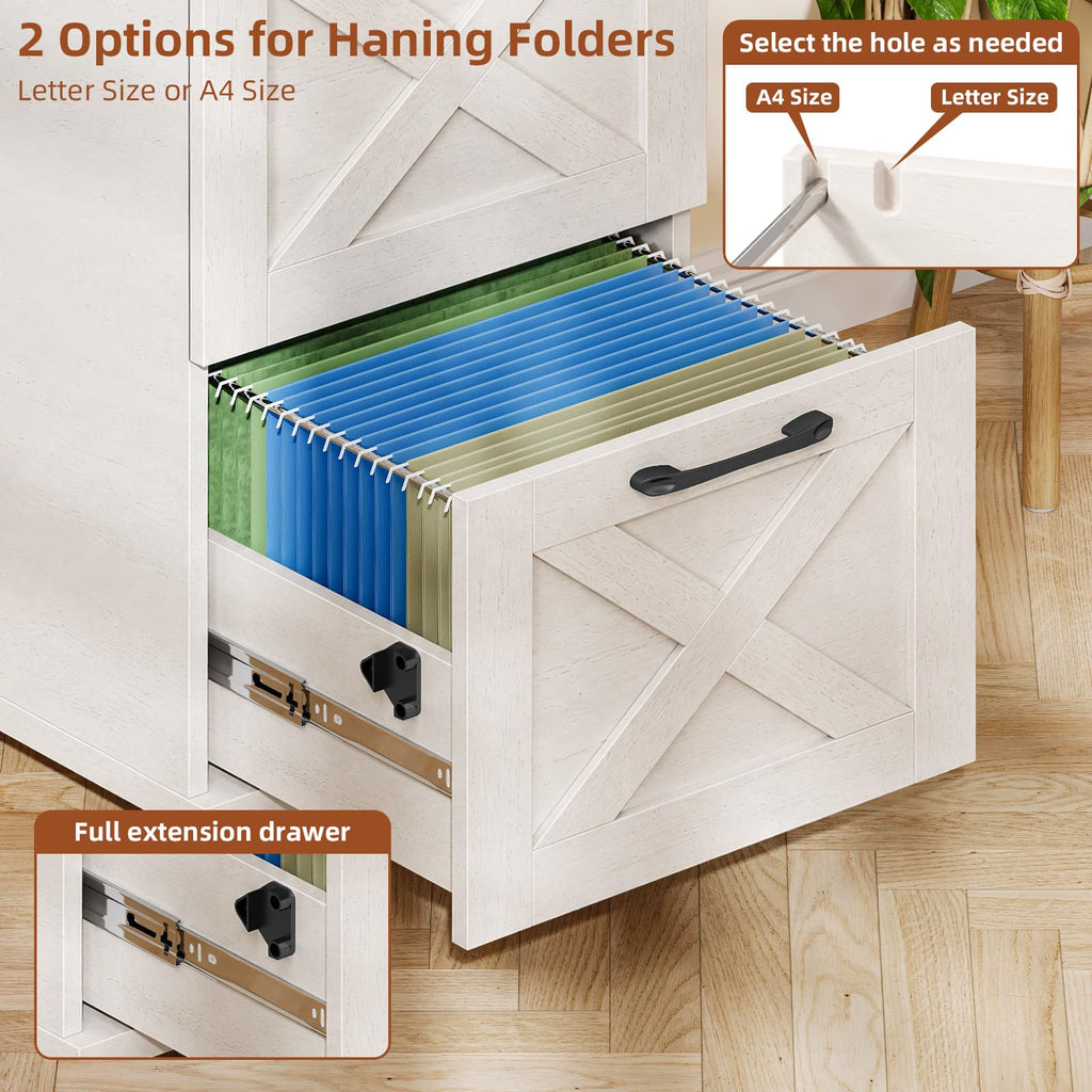 White 4 Drawer Filing Cabinet P110