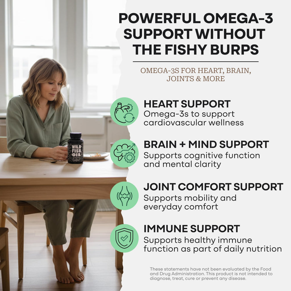 Fish Oil Omega 3 Supplements 120 Capsules K520384