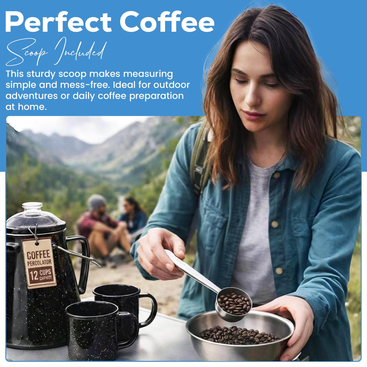 12 Cup Enamel Coffee Percolator O615