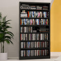 7 Tier Metal Media Storage Cabinet with Adjustable Shelves G53701