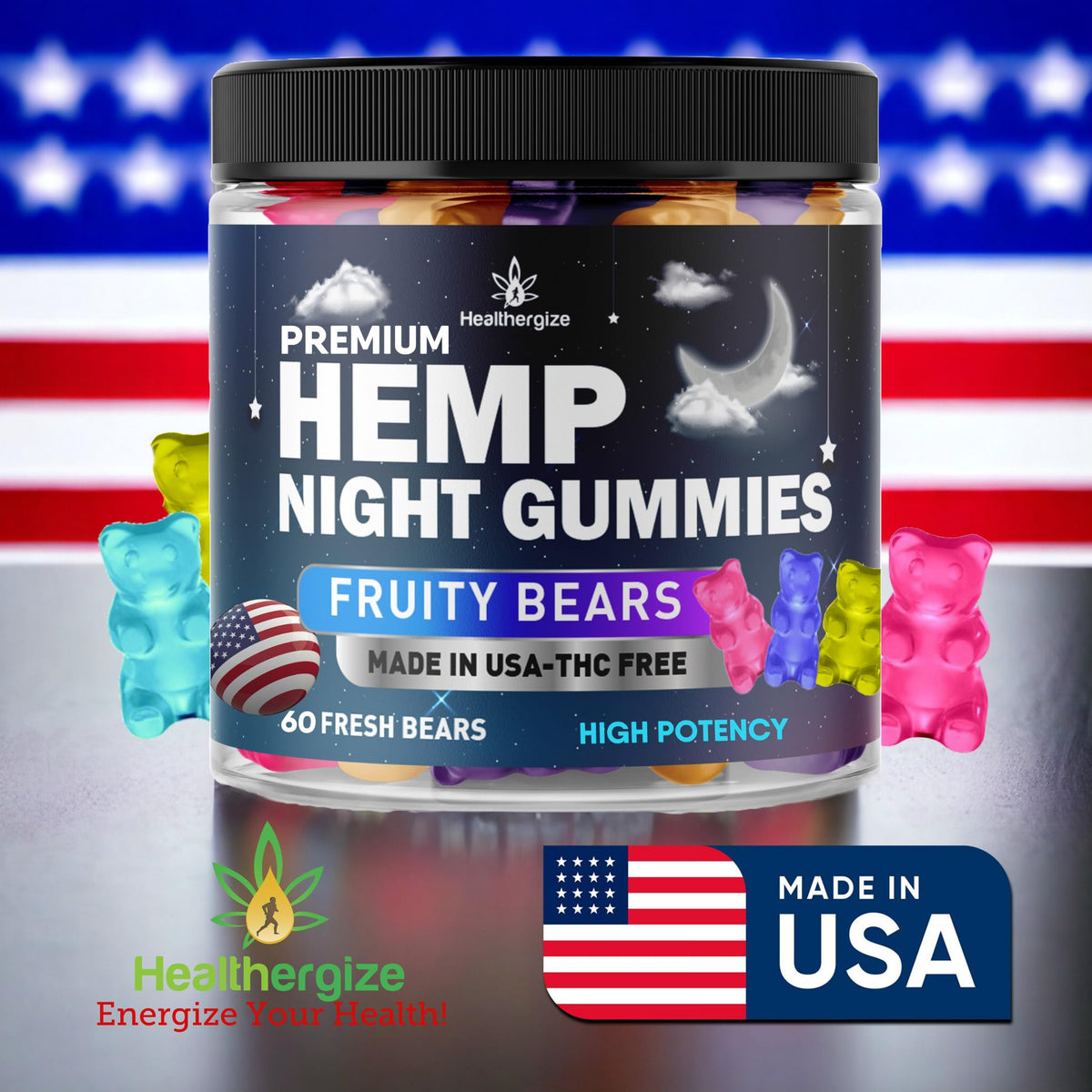 Hemp Gummies 60 Count E749536
