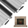 2 Pack Fireplace Screen Mesh Curtain X1172