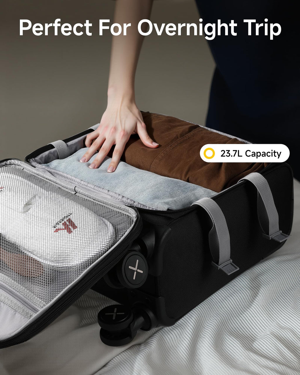 Black 15" Underseat Carry On Bag O8324