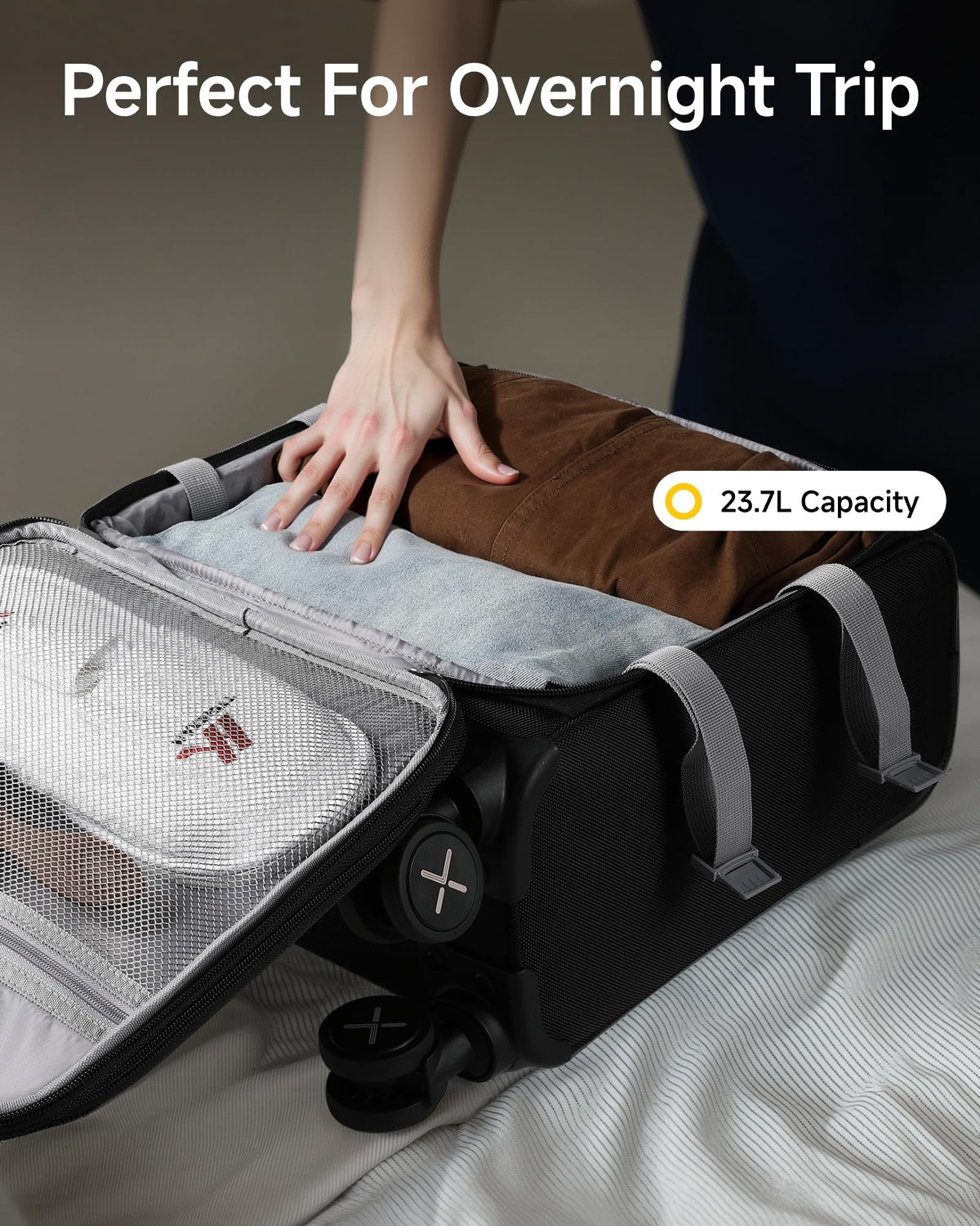 Black 15" Underseat Carry On Bag O8324