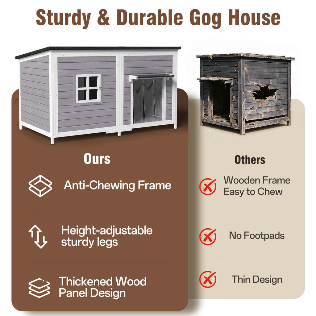 59" Insulated Extra Large Dog House N207212