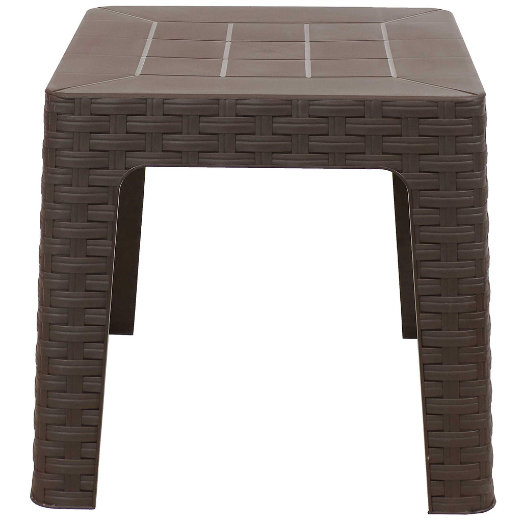 Brown Plastic Side Table Set of 2 T6953