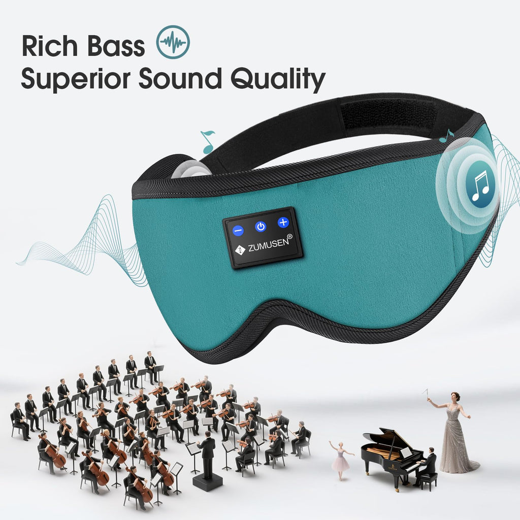 Bluetooth Sleep Headphones 3D Wireless Music Eye Mask R250