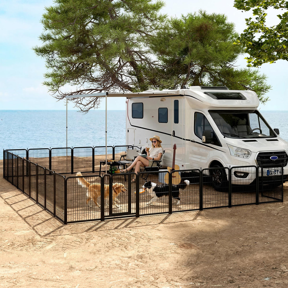 32 Inch 16 Panels Heavy Duty Dog Playpen L1913