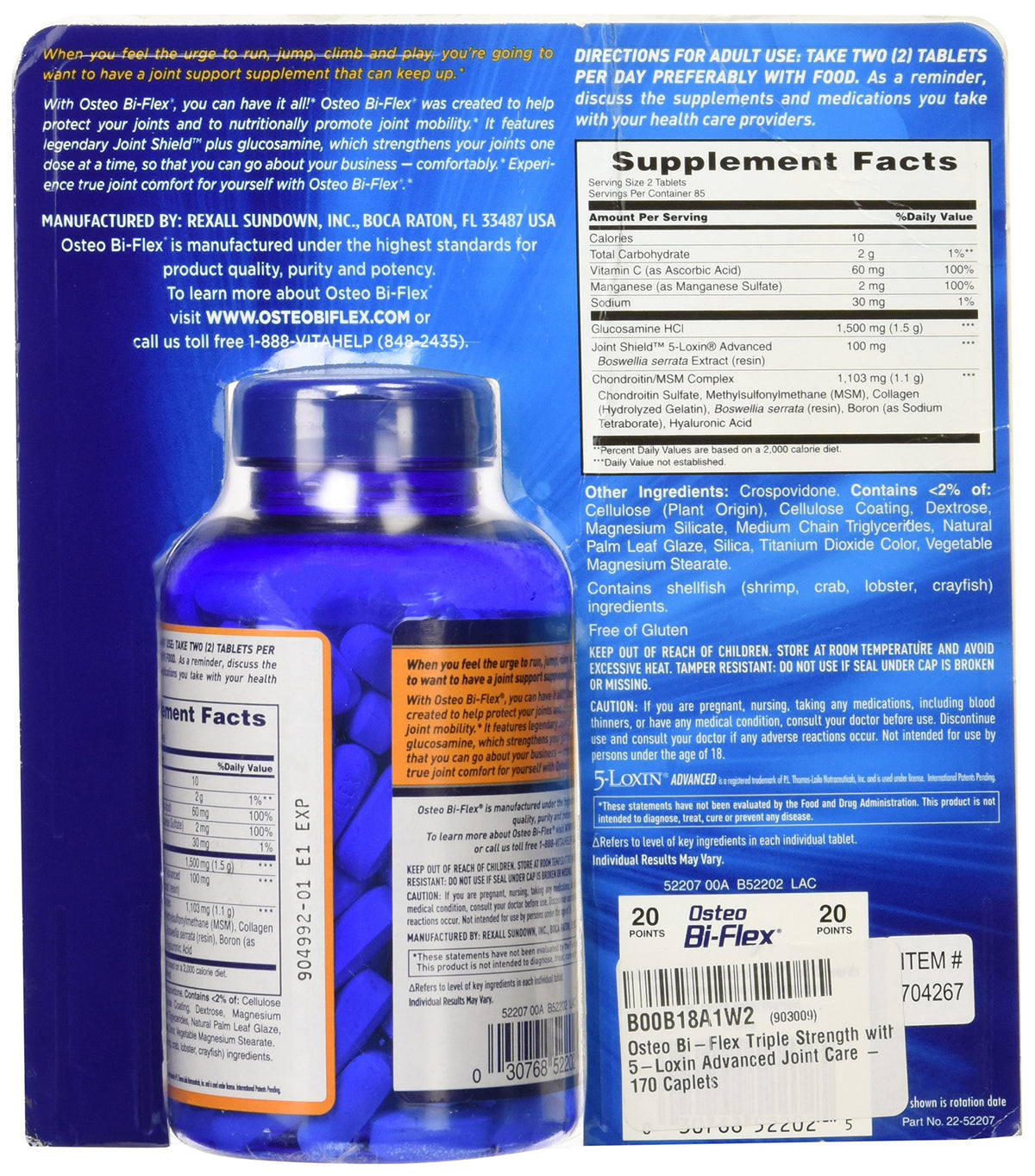 Triple Strength 170 Caplets Y91952