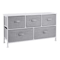White 5-Drawer Fabric Storage Organizer J608848