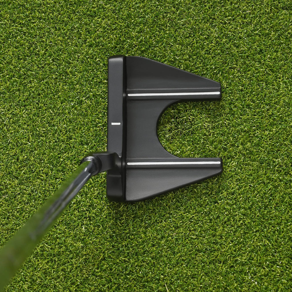 Right-Handed Matte Black Golf Putter with Aim Line & Grip Z1440